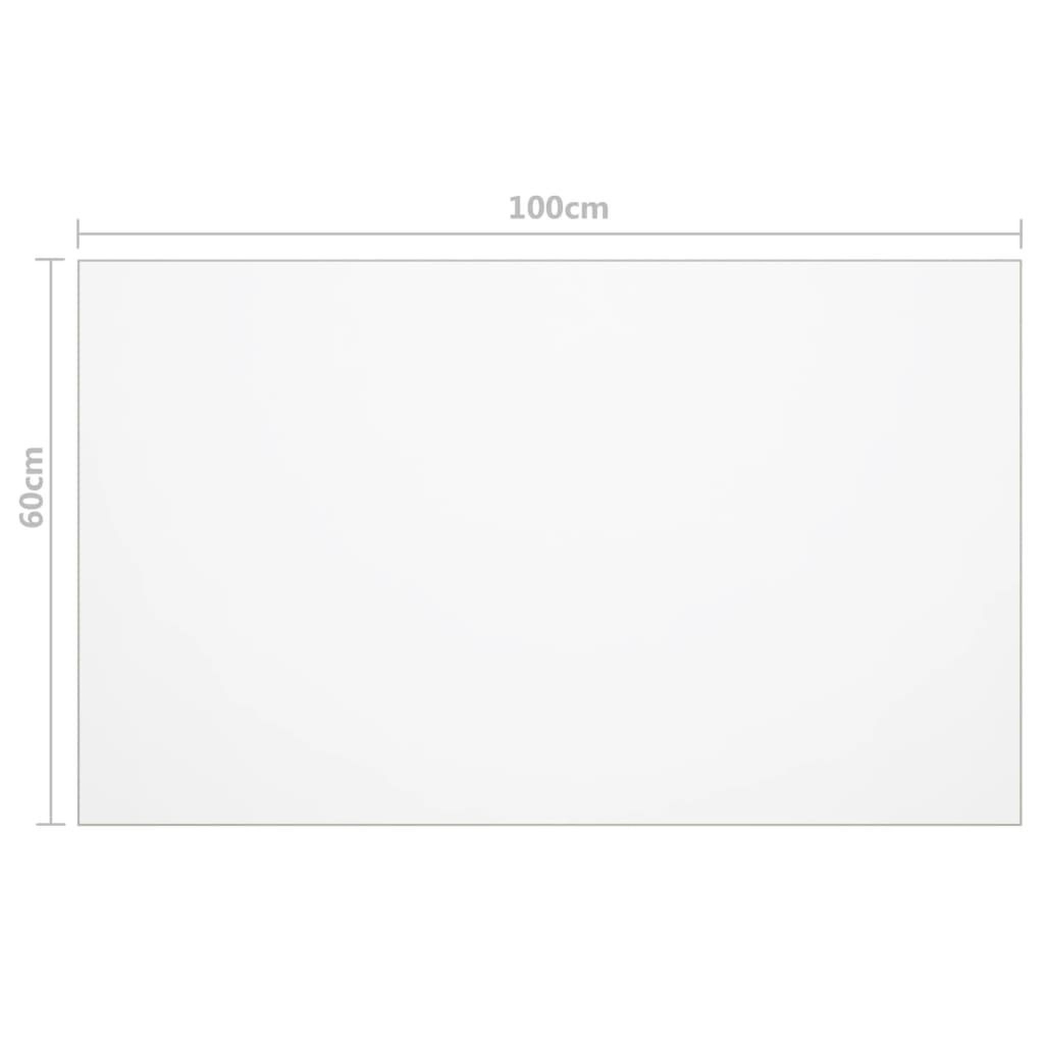 Voir la diapositive 6 : VIDAXL Protecteur de table transparent 100x60 cm 2 mm PVC