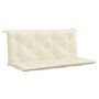 Voir la diapositive 2 : VIDAXL Coussin de banc de jardin blanc creme tissu oxford
