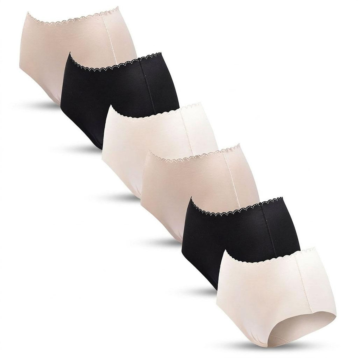 OZABI OZABI Pack de Culottes Femme Gainantes Invisibles Dentelle et Laser – Lot de 6