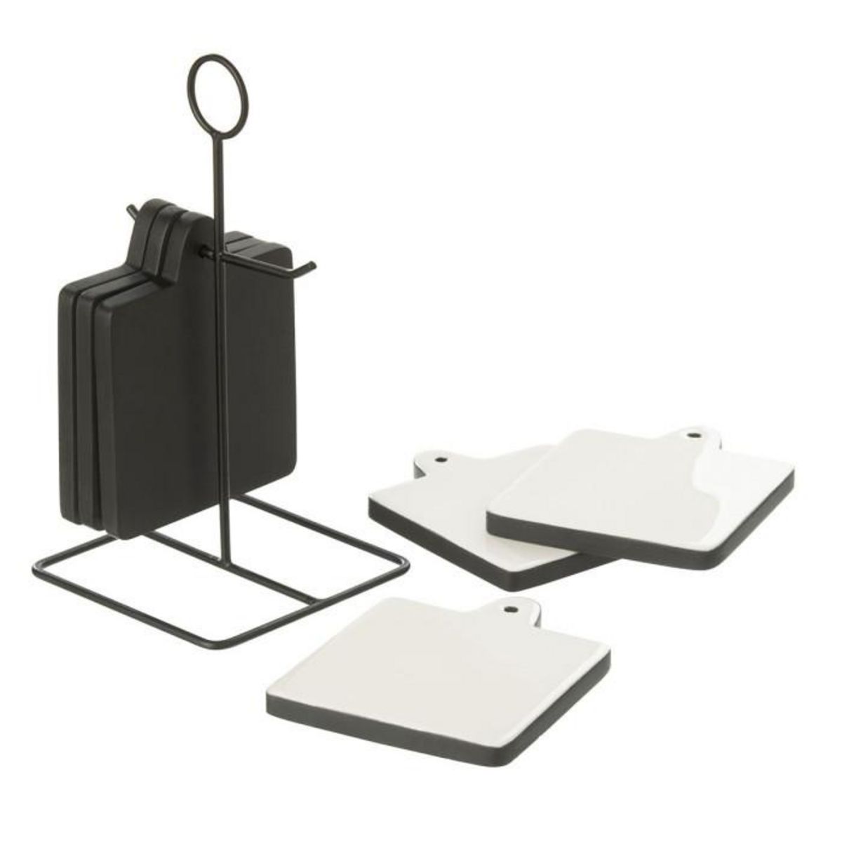 Paris Prix Lot de 6 Dessous de Verre  Tokyo  23cm Noir & Blanc