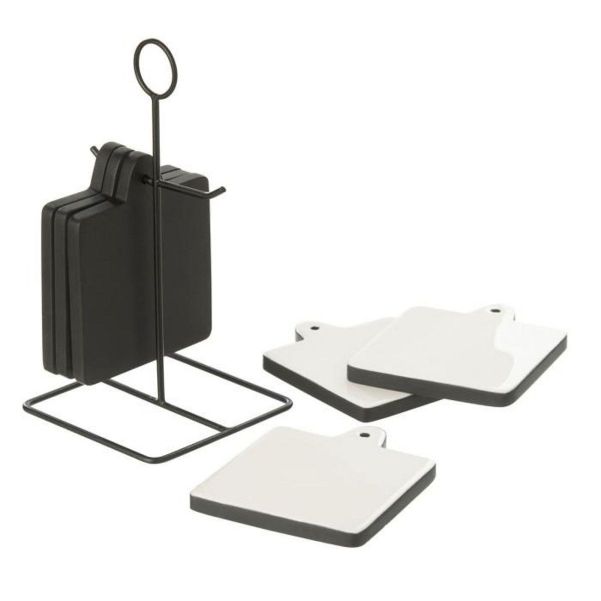 Paris Prix Lot de 6 Dessous de Verre  Tokyo  23cm Noir & Blanc