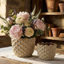 Voir la diapositive 6 : Paris Prix Lot de 2 Cache-Pots en Céramique  Pepitas  23cm Gris & Or