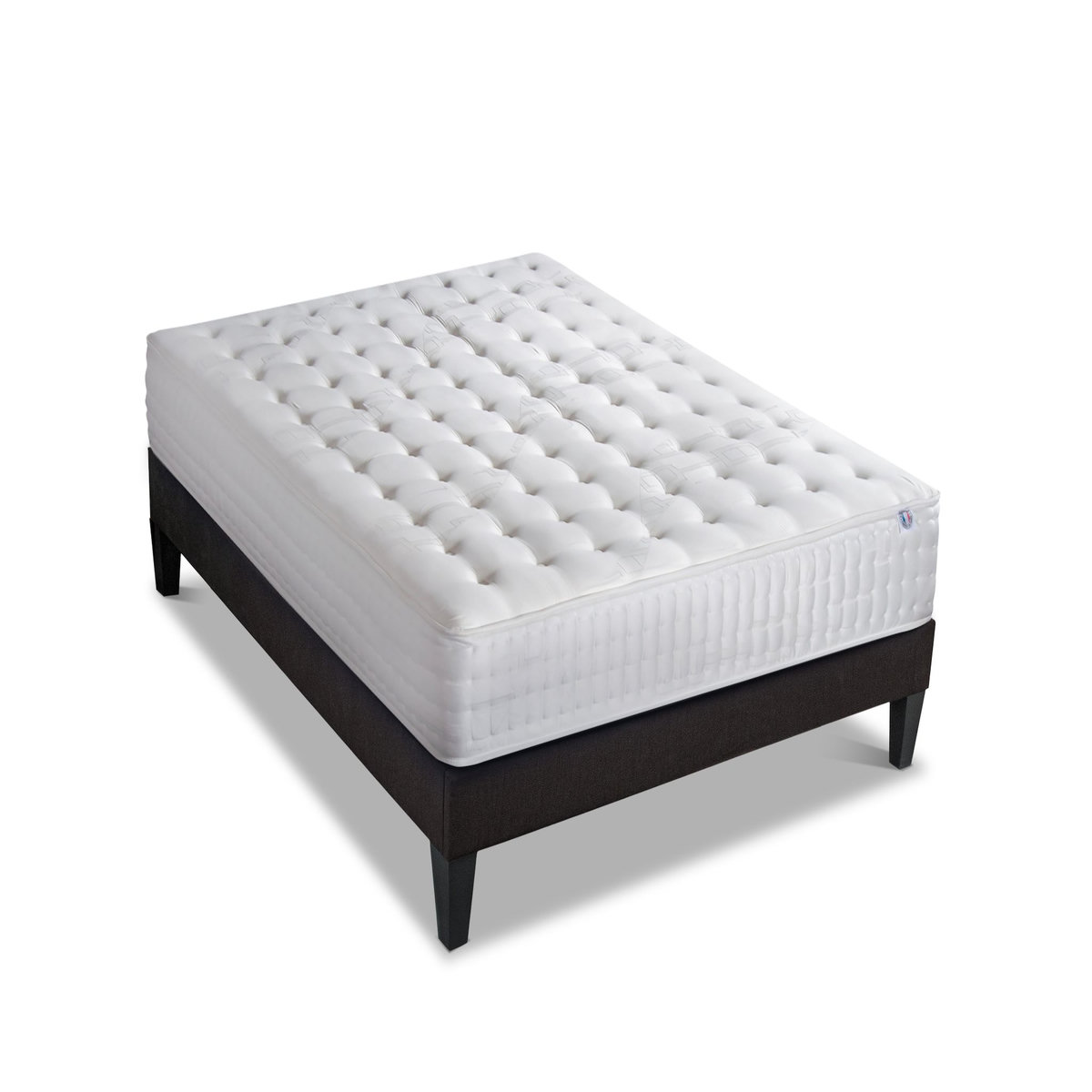 BELLECOUR BELLECOUR LITERIE | Ensemble CHÂTELET | Matelas Mémoire de forme + Sommier Bois