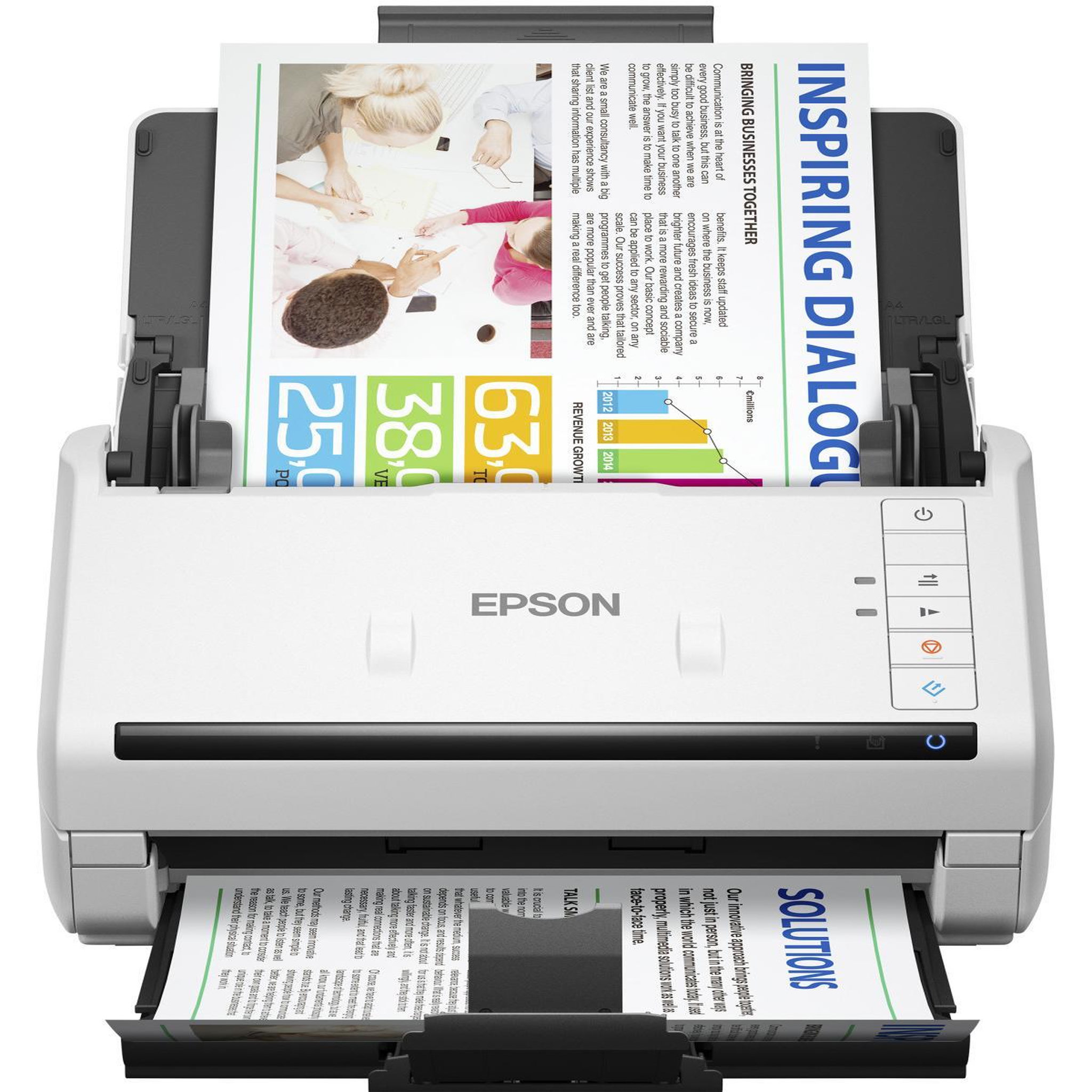 Voir la diapositive 2 : Epson Epson ds-770 ii alimentation papier de scanner 600 x 600 dpi a4 blanc