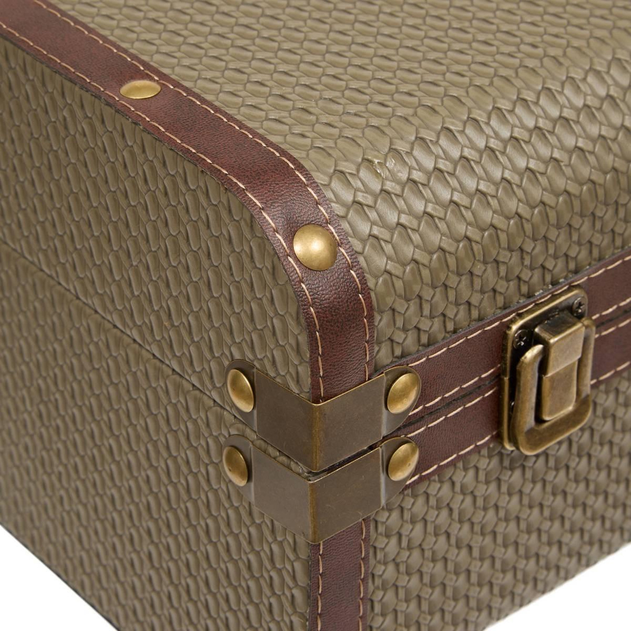 Voir la diapositive 6 : ATMOSPHERA Lot de 2 malles valises  bonie  45cm kaki