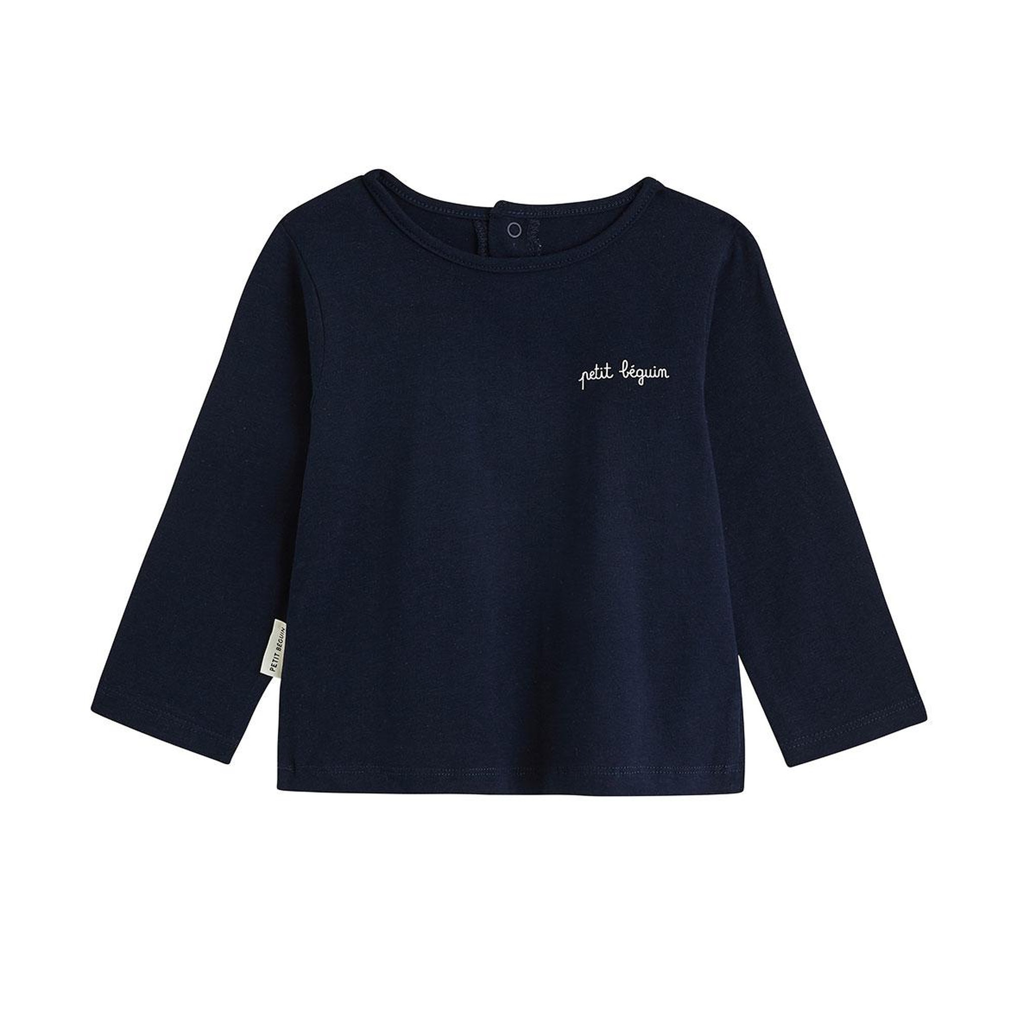 Voir la diapositive 5 : PETIT BEGUIN Lot de 3 t-shirts bébé manches longues