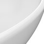 VIDAXL Lavabo ovale de luxe Blanc mat 40x33 cm Ceramique