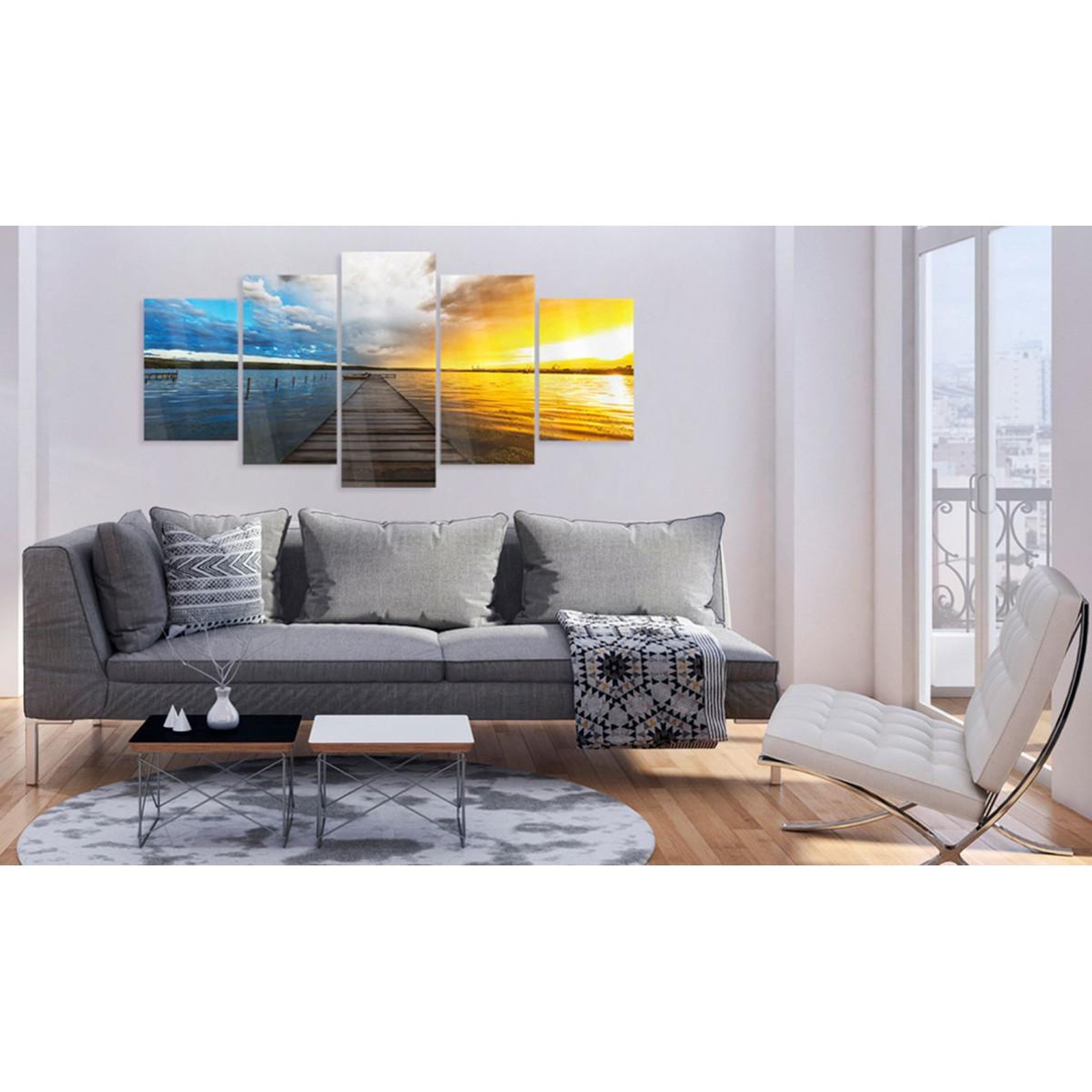 Voir la diapositive 2 : Paris Prix Tableau sur Verre Acrylique  Lake of Dreams