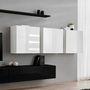 Voir la diapositive 3 : Paris Prix Meuble TV Mural Design  Switch VII  340cm Noir & Blanc