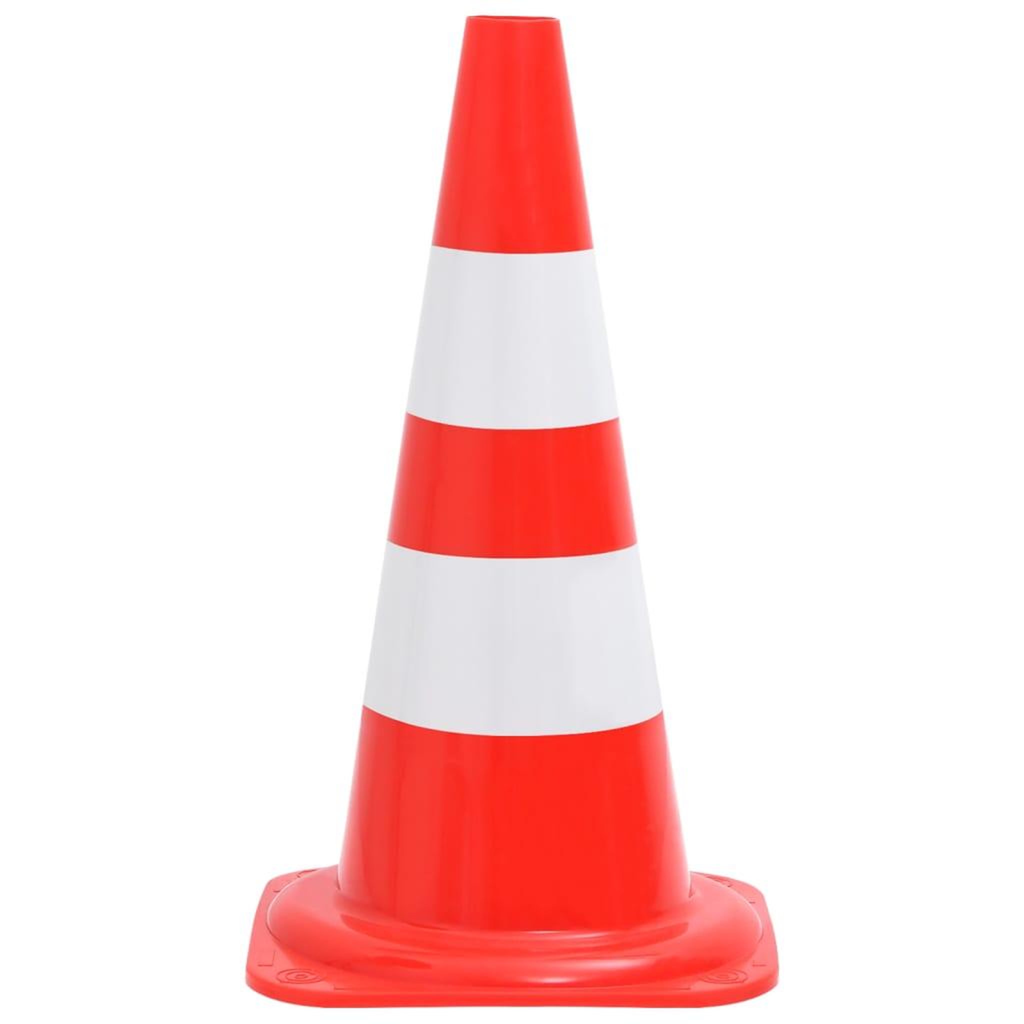 Voir la diapositive 5 : VIDAXL Ensemble de cones avec 10 m de chaîne Rouge et blanc