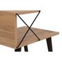 Voir la diapositive 6 : TOILINUX Table d'appoint en bois et métal NINO