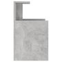 Voir la diapositive 5 : VIDAXL Tables de chevet 2 pcs Gris beton 40x35x60 cm Agglomere