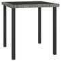 Voir la diapositive 1 : VIDAXL Table a dîner de jardin Gris 70x70x73 cm Resine tressee