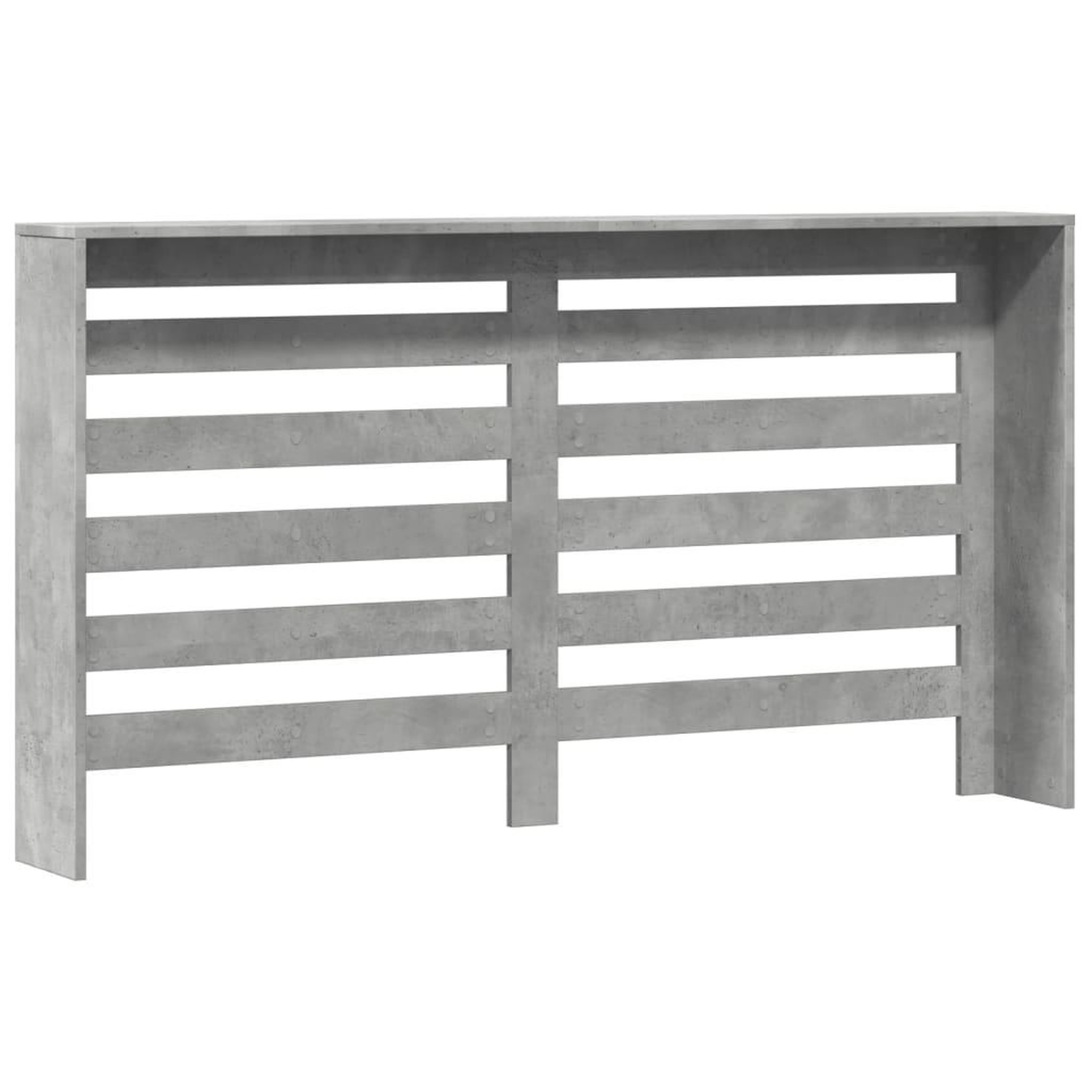 Voir la diapositive 5 : VIDAXL Cache-radiateur gris beton 149x20x82 cm bois d'ingenierie