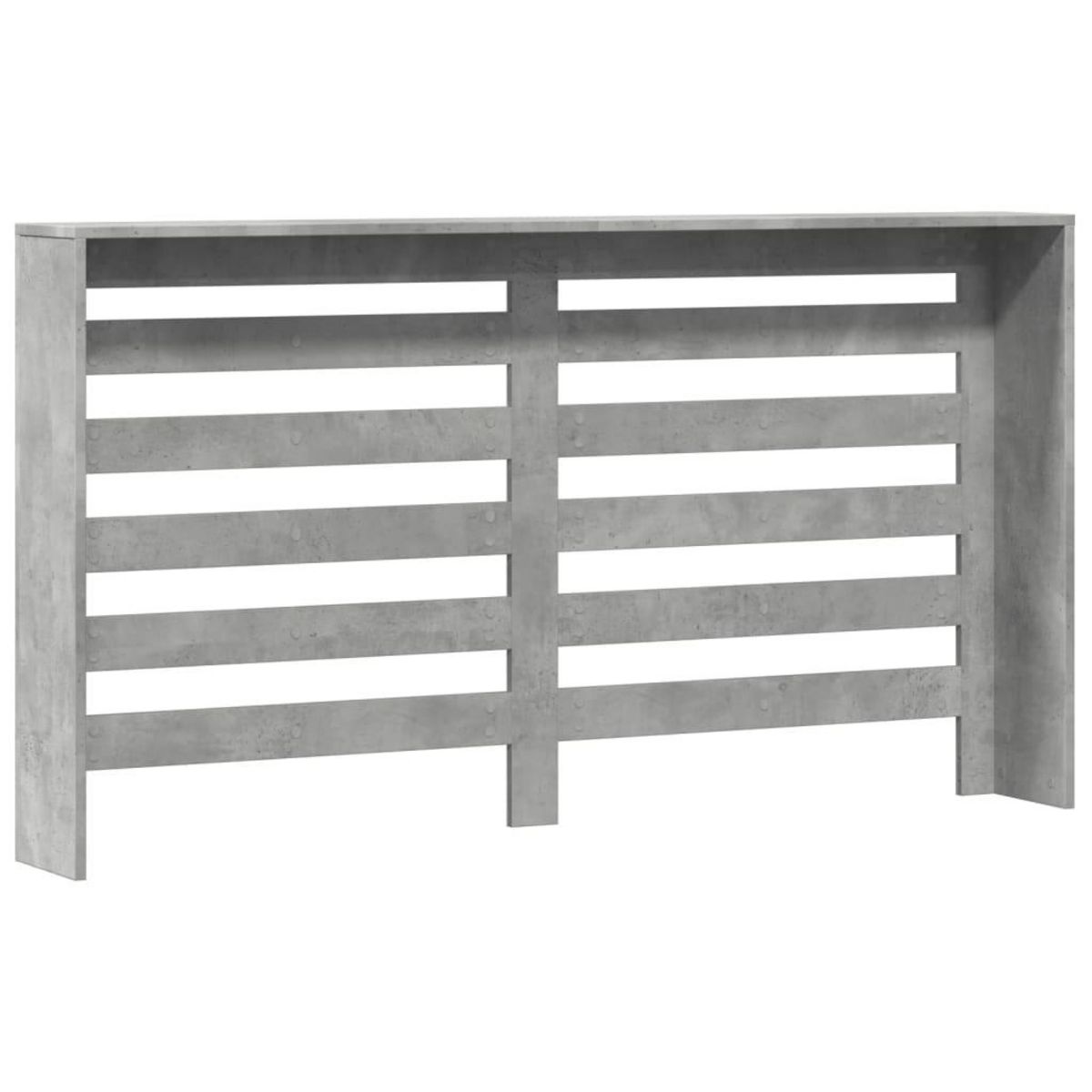 VIDAXL Cache-radiateur gris beton 149x20x82 cm bois d'ingenierie
