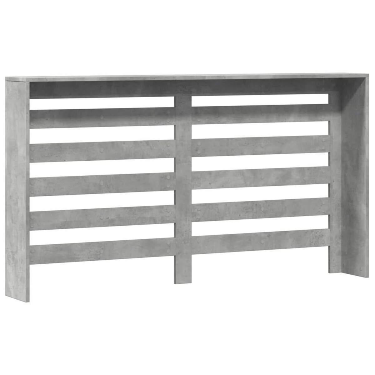 VIDAXL Cache-radiateur gris beton 149x20x82 cm bois d'ingenierie