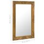 Voir la diapositive 6 : VIDAXL Miroir mural style baroque 50x80 cm Dore