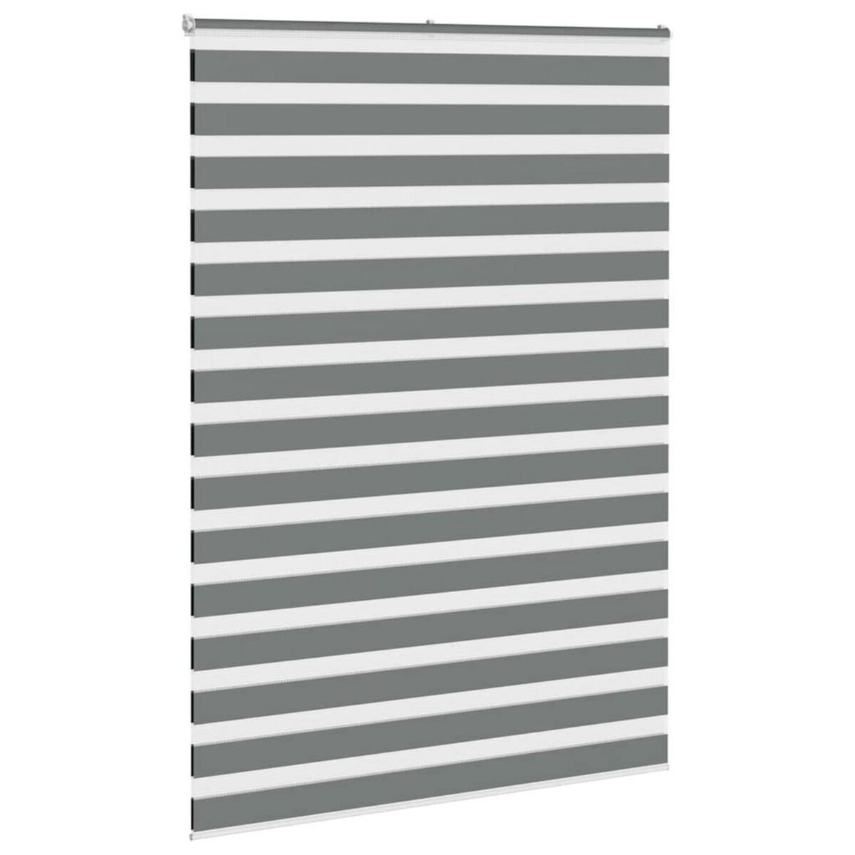 VIDAXL Store zebre gris fonce largeur du tissu 160,9 cm polyester