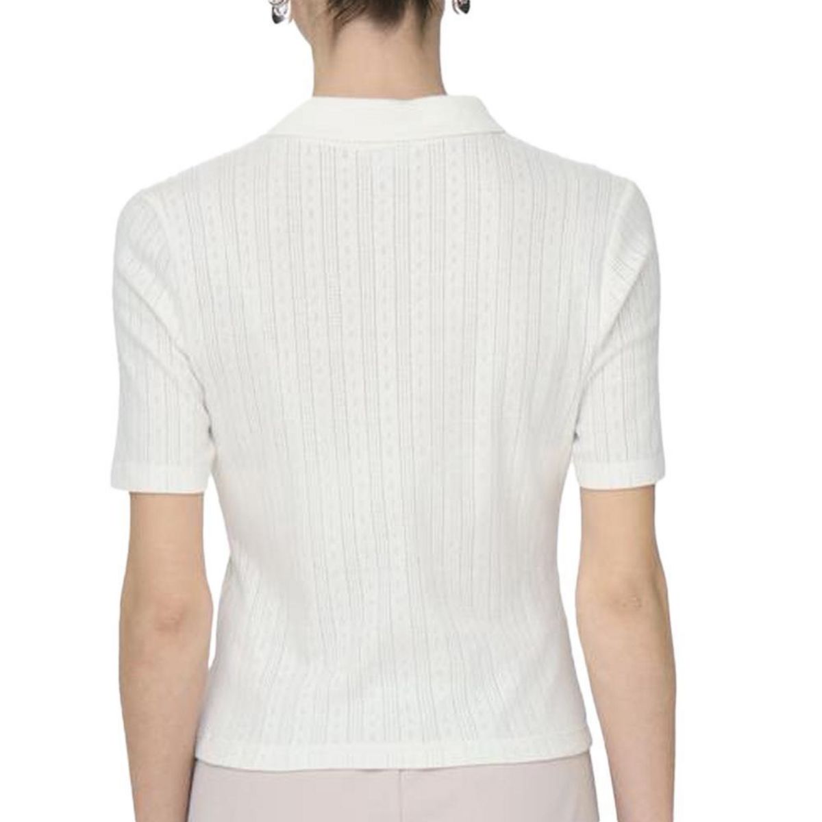 JACQUELINE DE YONG Polo Ecru Femme JDY Salsa