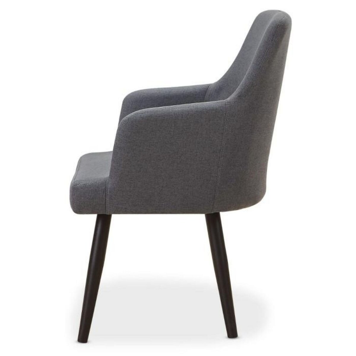 Paris Prix Lot de 2 Chaises en Tissu  Gitega  82cm Gris Foncé