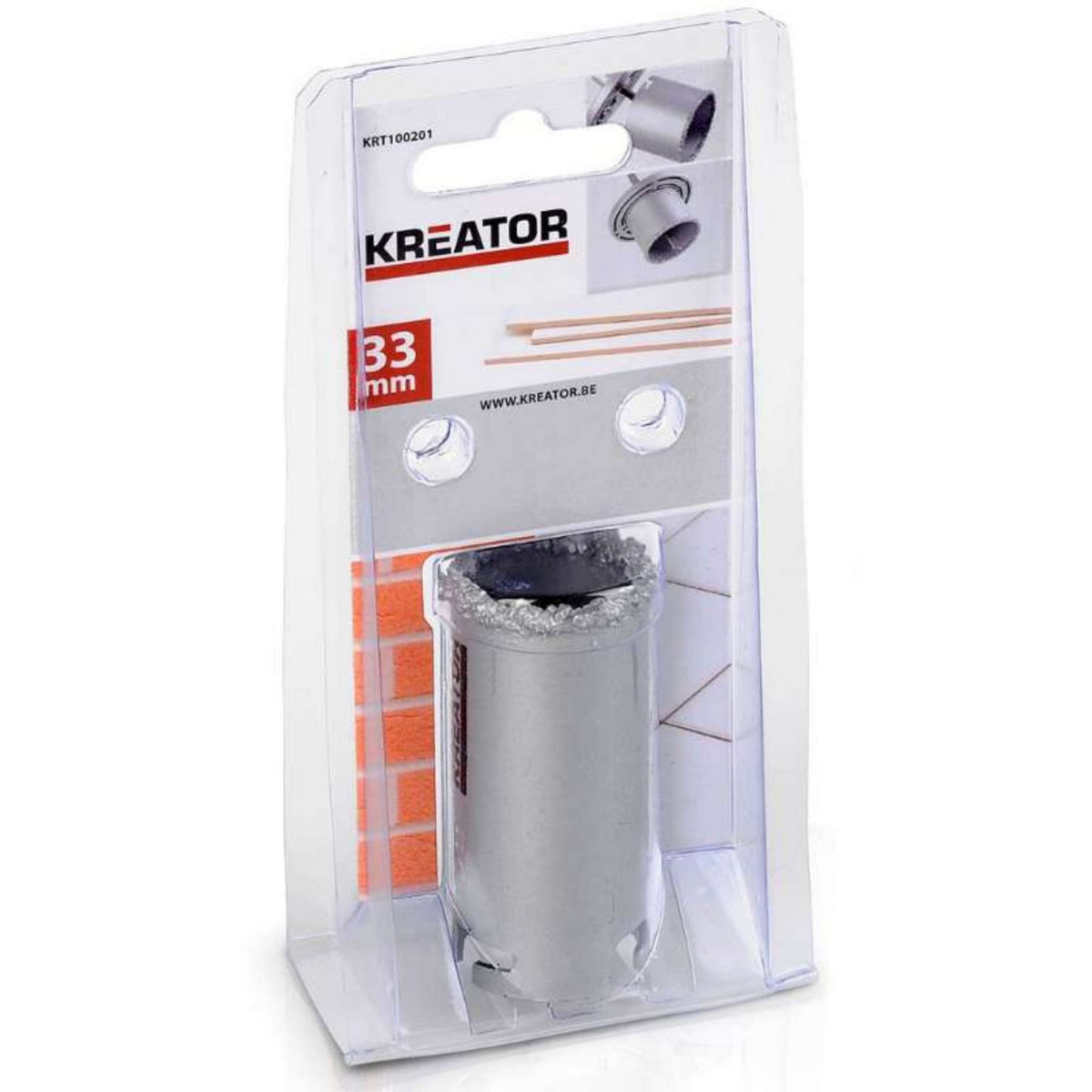  Scie cloche pour faïence Kreator Ø 33 mm