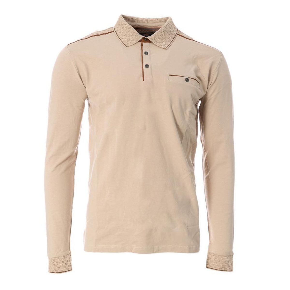 RMS 26 T-shirt Manches Longues Beige/Camel Homme RMS26 91233