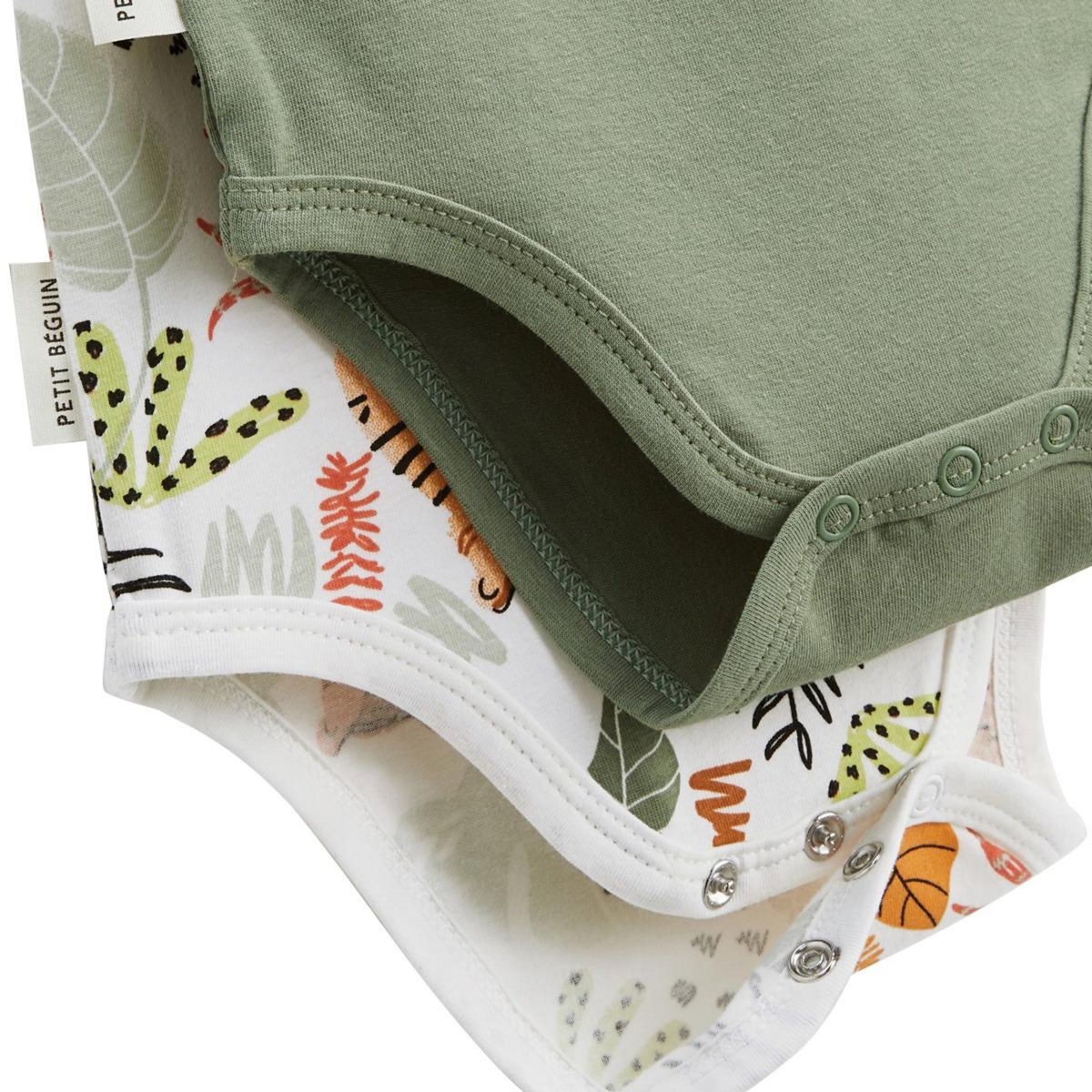 Petit Béguin Lot de 2 bodies bébé manches courtes Dumbea