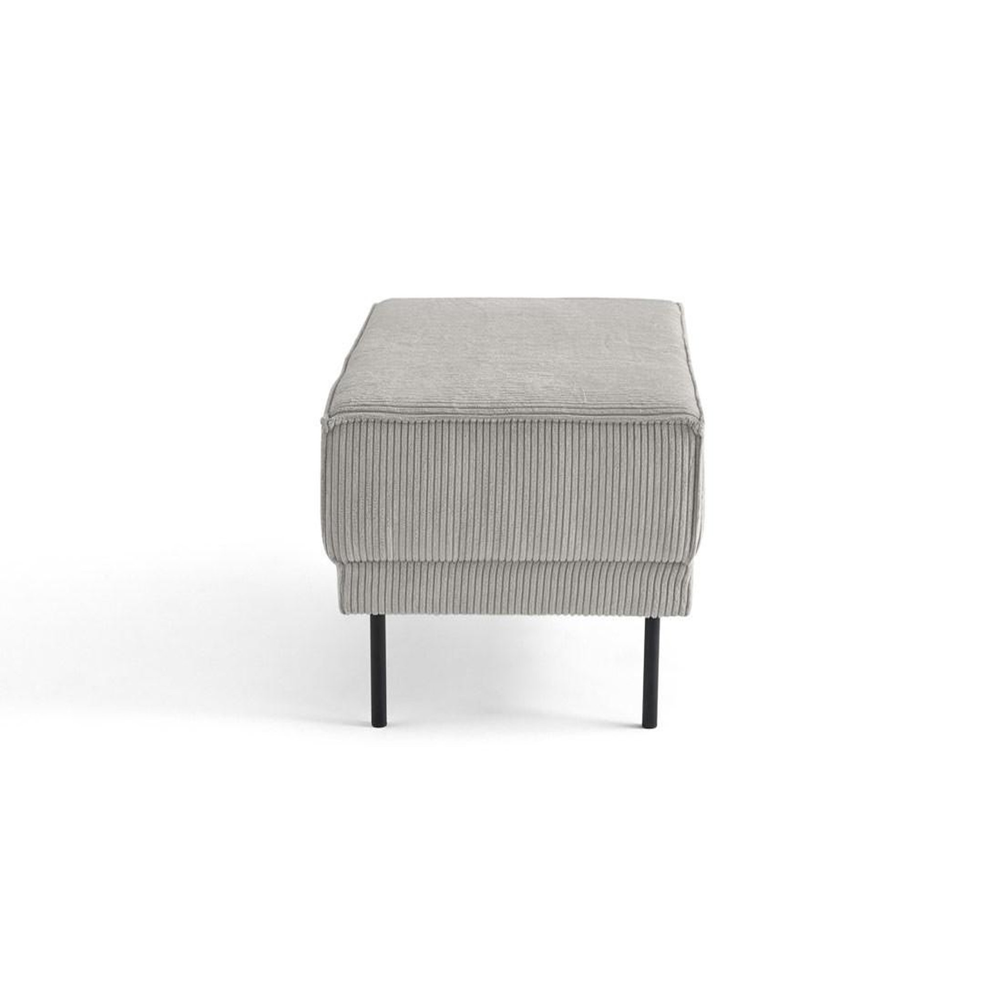 Voir la diapositive 3 : BEST MOBILIER Charlie - pouf - pieds hauts - en velours côtelé