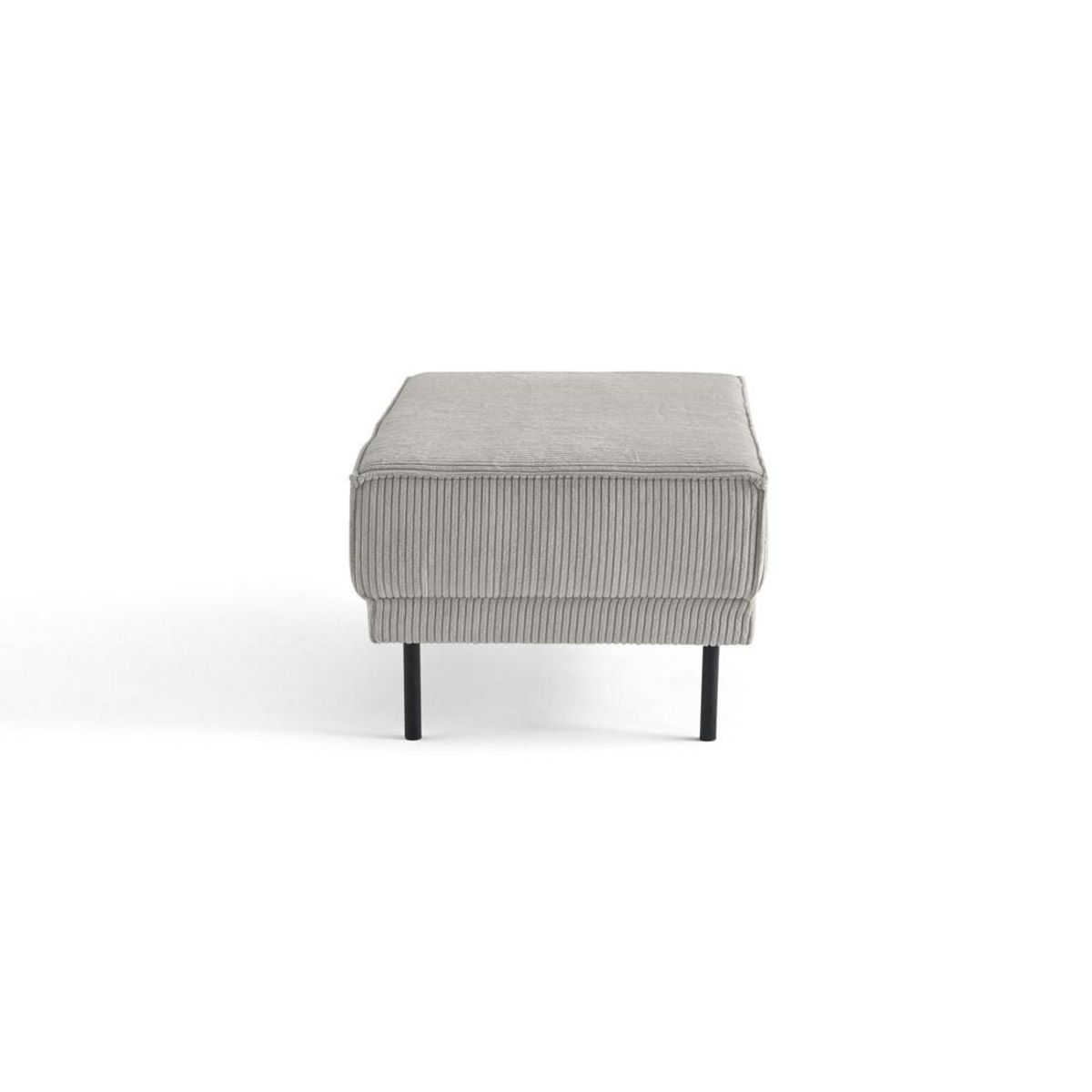 LISA DESIGN Charlie - pouf - pieds hauts - en velours côtelé