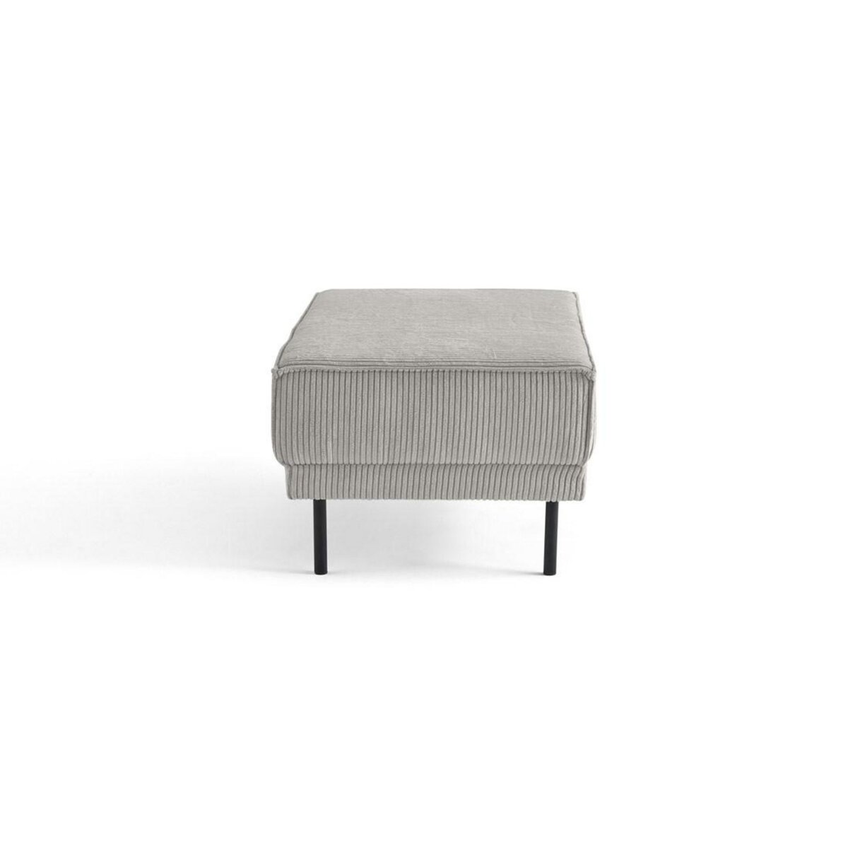 LISA DESIGN Charlie - pouf - pieds hauts - en velours côtelé