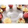 LUMINARC Service 7 pièces assiettes à dessert et plat de présentation en verre trempé LOUISON 