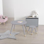 Voir la diapositive 3 : Atmosphera Kids Table Enfant Design  Douceur  60cm Gris