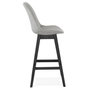 Voir la diapositive 3 : Paris Prix Tabouret de Bar Design  Xenu  114cm Gris & Noir
