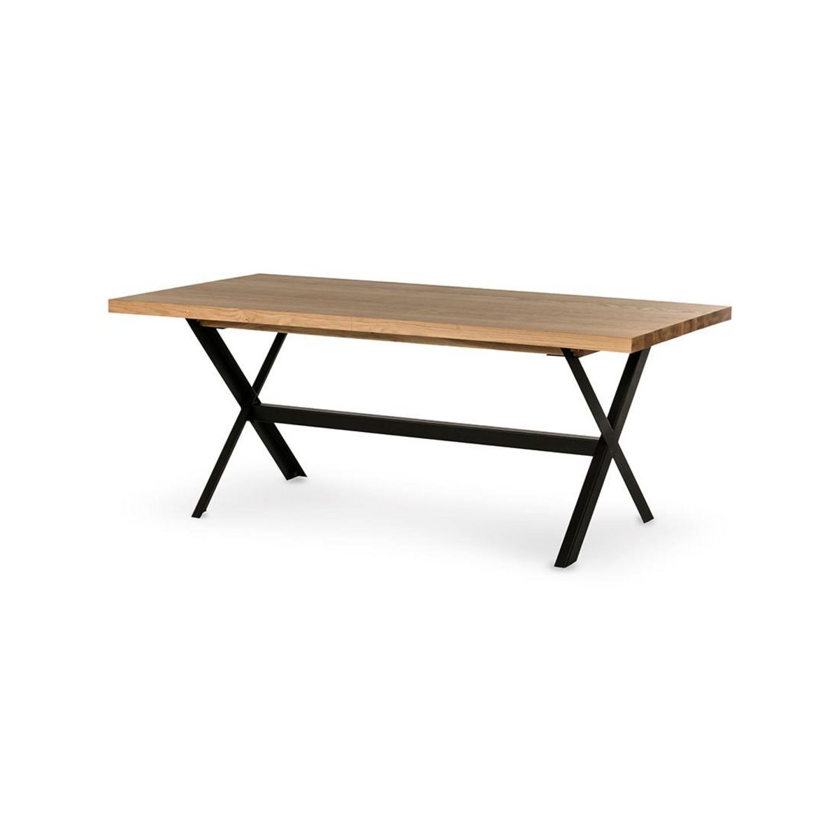 LISA DESIGN Giocoso - table à manger extensible - effet bois et métal - 4 à 10 personnes