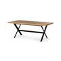 Voir la diapositive 1 : LISA DESIGN Giocoso - table à manger extensible - effet bois et métal - 4 à 10 personnes
