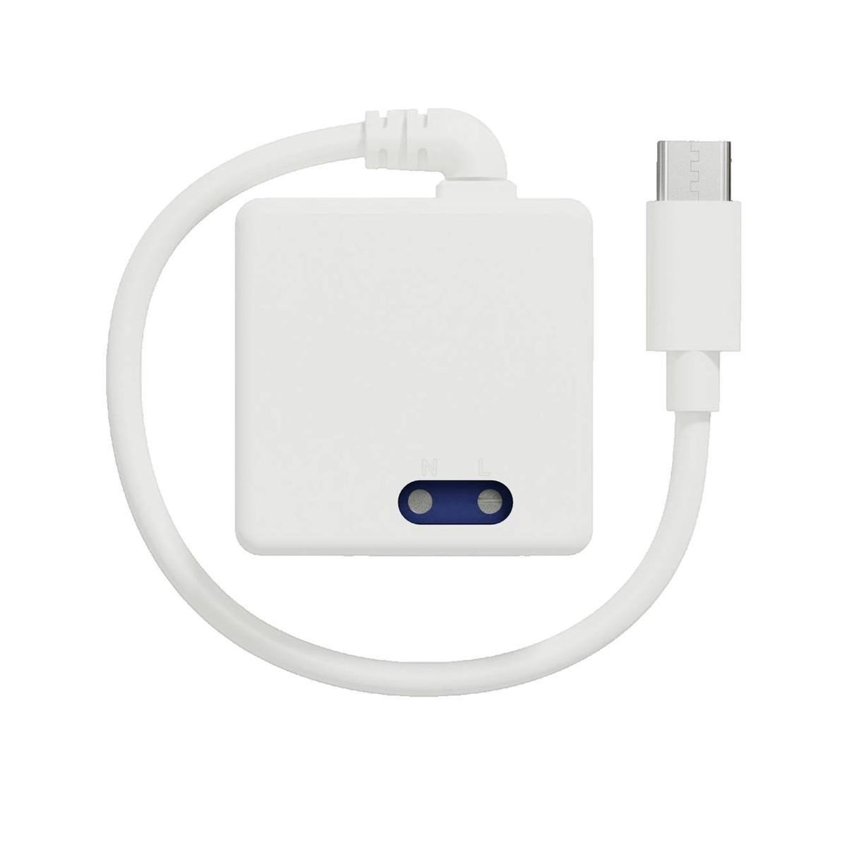 Schneider Electric Prise murale Schneider Electric HUB0 Wiser 2e génération alimentation USB-C blanc