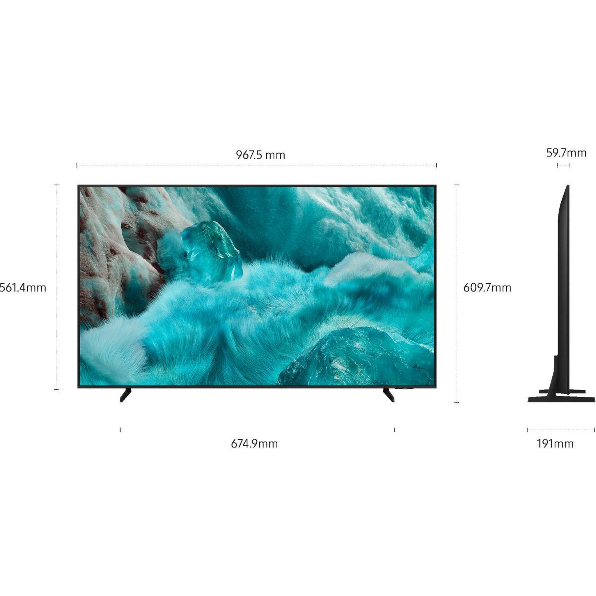 Voir la diapositive 2 : Samsung TV QLED TQ43Q7F3 (2025) 43  (108 cm) 4K - 50Hz, Smart TV