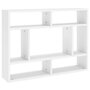 Voir la diapositive 2 : VIDAXL Etagere murale Blanc 75x16x55 cm Bois d'ingenierie