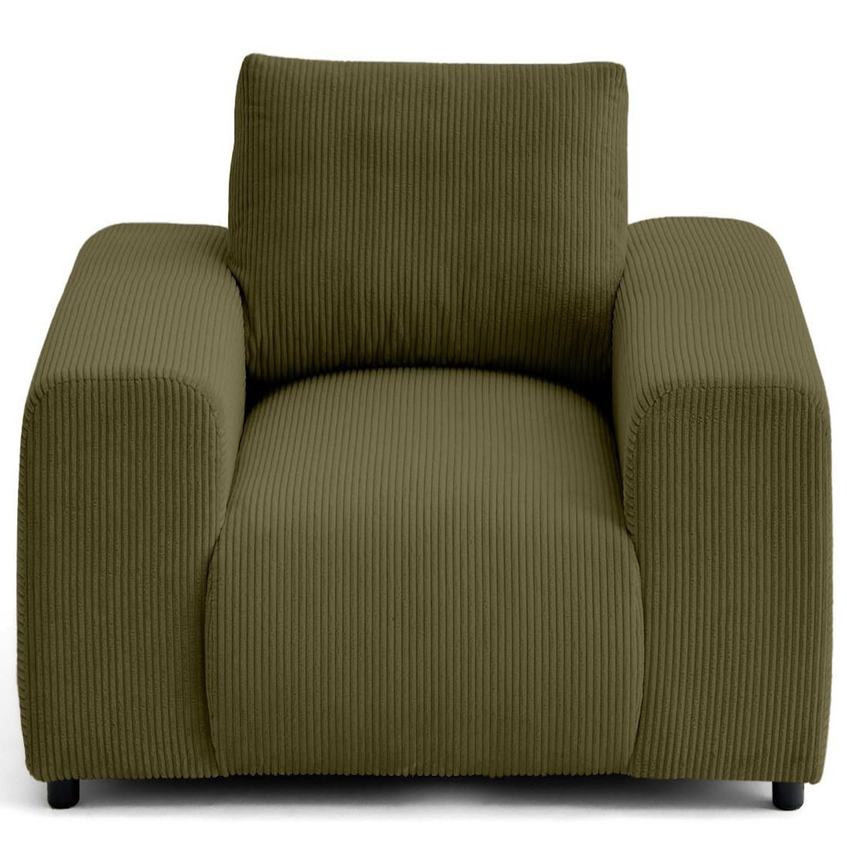 LISA DESIGN Garance - fauteuil en velours côtelé