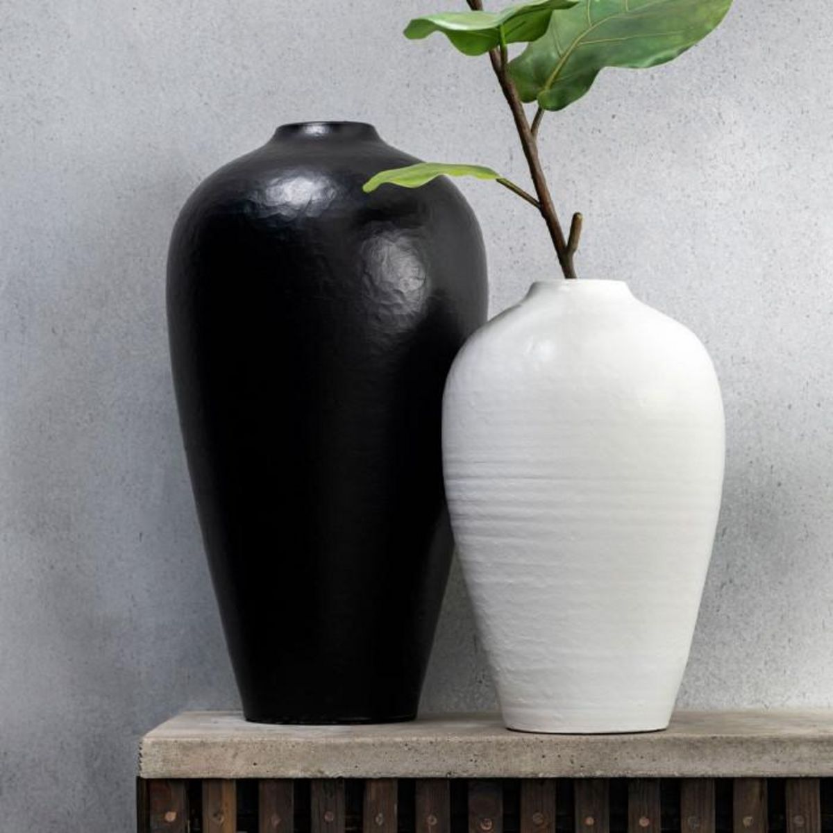 Paris Prix Vase Déco Poterie  Ying  35cm Blanc
