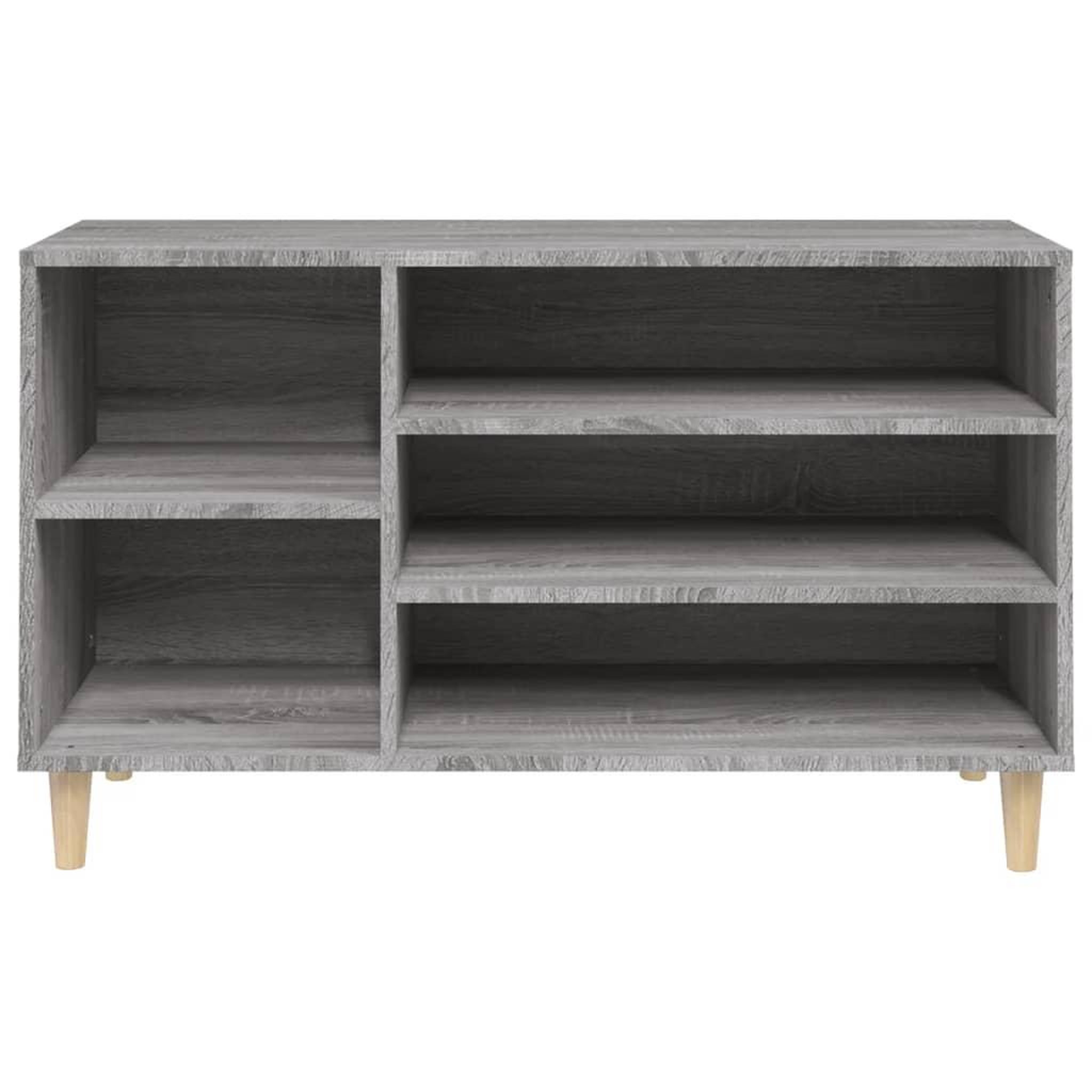 Voir la diapositive 5 : VIDAXL Armoire a chaussures Sonoma gris 102x36x60 cm Bois d'ingenierie