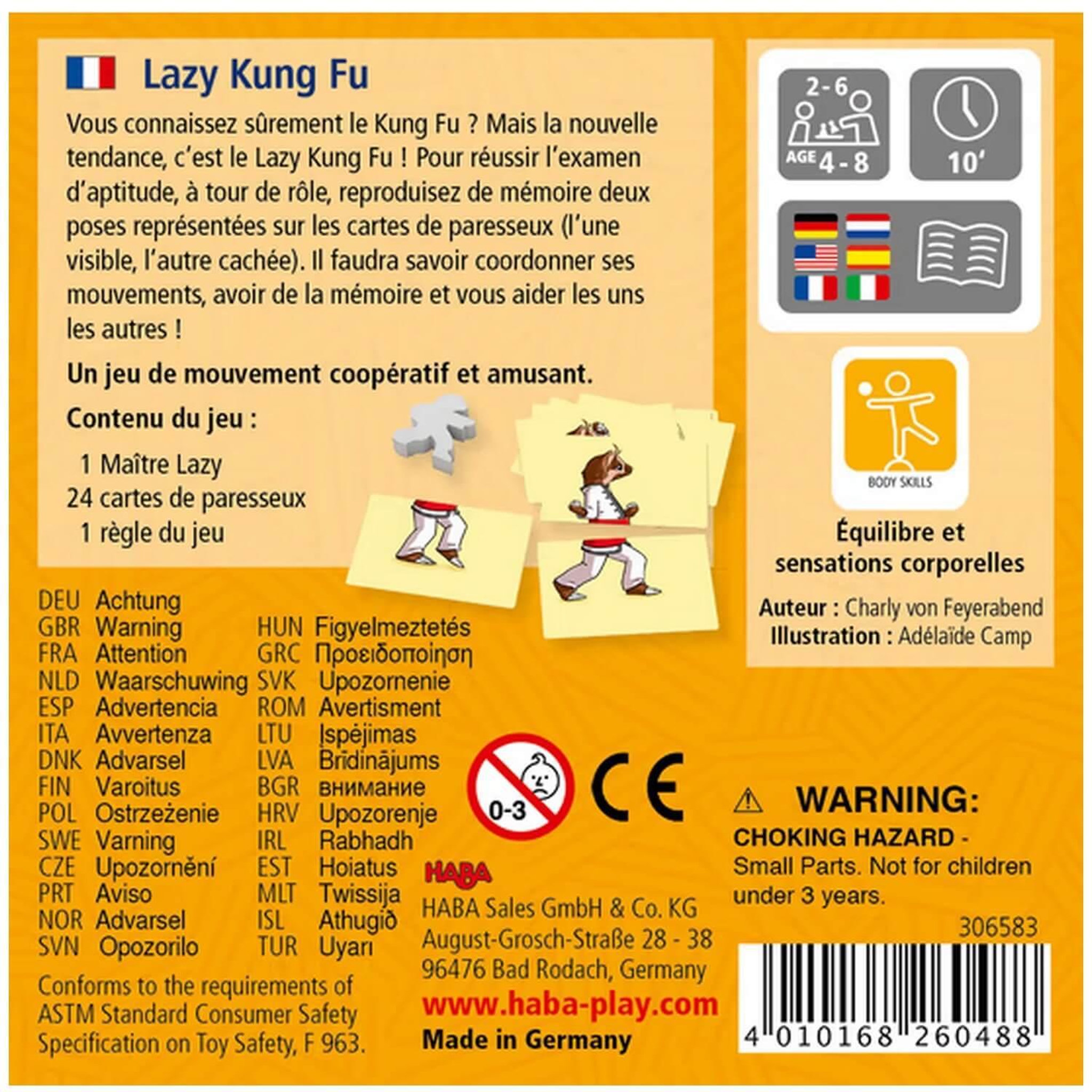 Voir la diapositive 2 : Haba Lazy kung fu