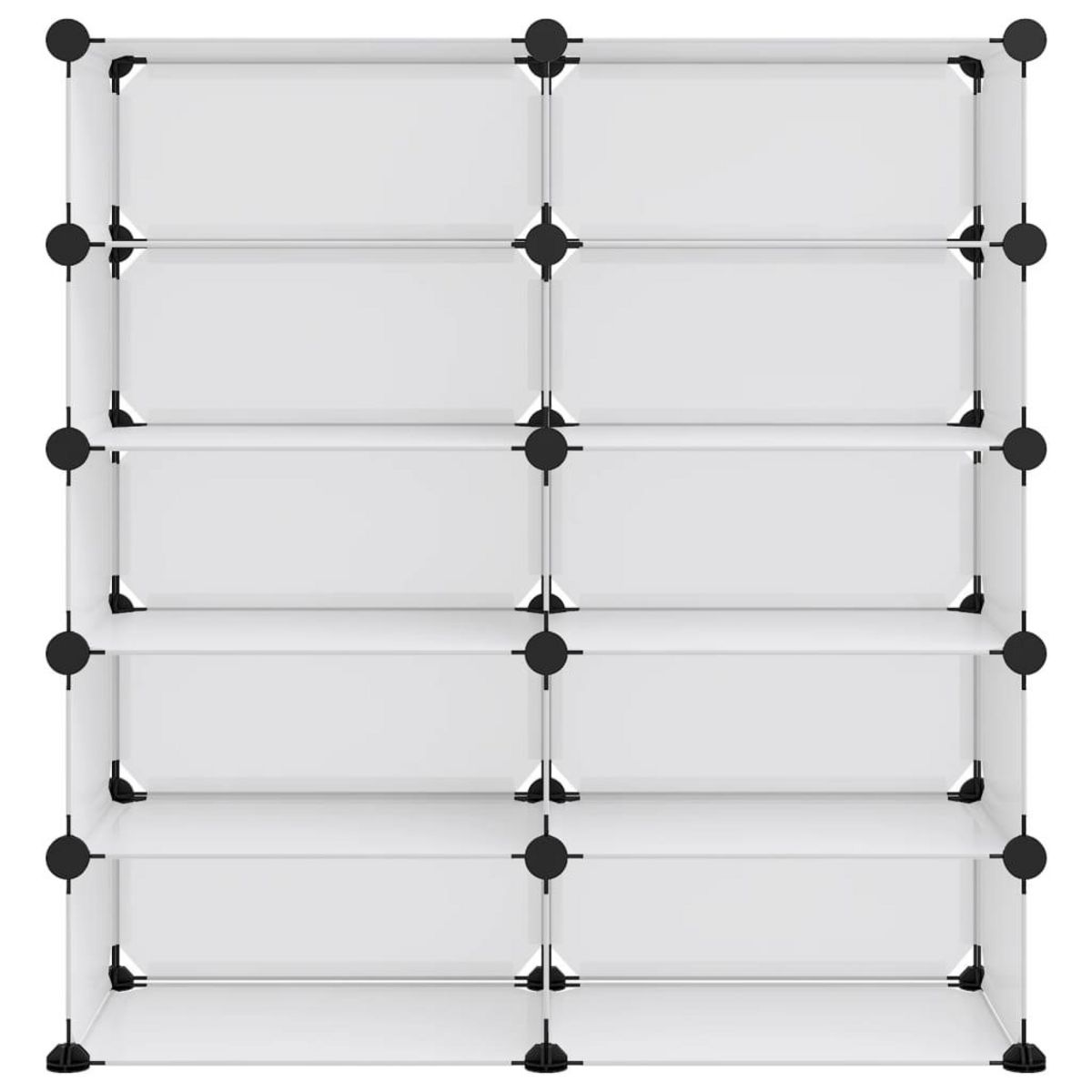 VIDAXL Etagere a chaussures Transparent 84x32x88,5 cm PP