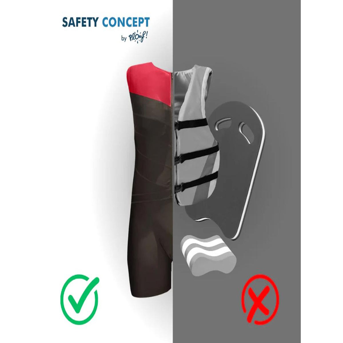 PLOUF Maillot de bain flottant homme Taille 5 - Plouf