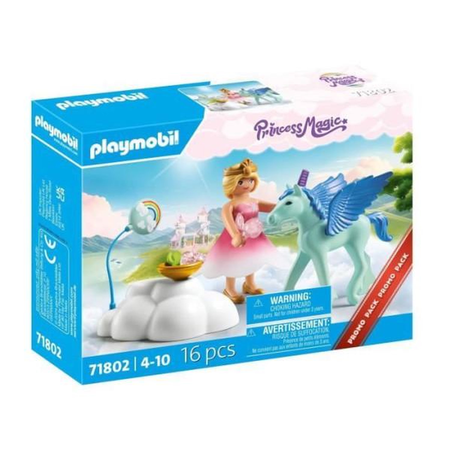 PLAYMOBIL 71802 Princesse et poulain ailé avec nuage, Princess Magic, 16 pieces, Des 4 ans