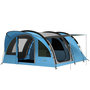Voir la diapositive 1 : OUTSUNNY Tente camping tunnel 4 pers. imperméable 3000mm - 5,65x3,70x2m - bleu