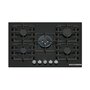 Voir la diapositive 1 : BOSCH Table de cuisson gaz 75cm 5 feux 11500w noir - PPQ7A6I40