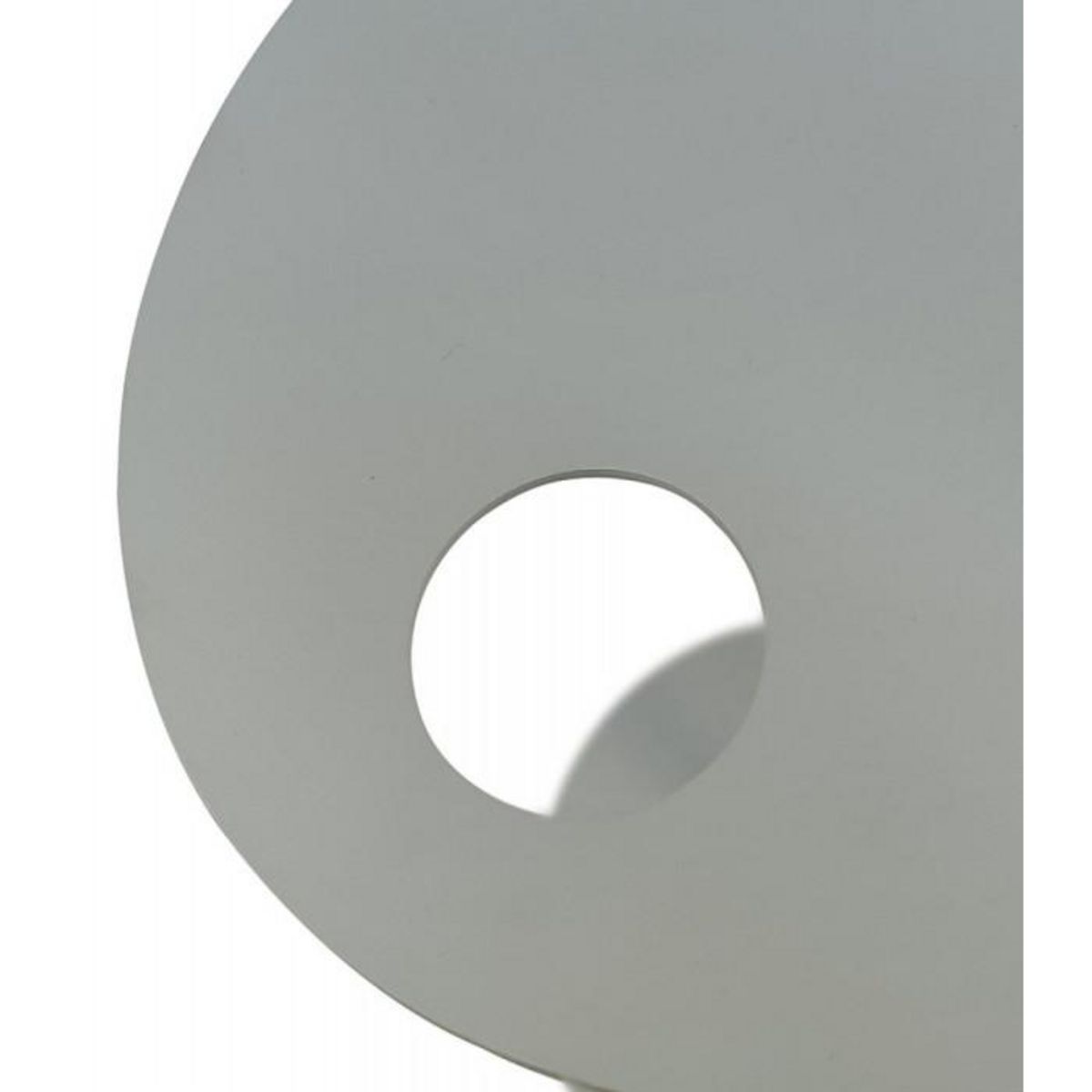 Paris Prix Table d'Appoint Ovale en Métal  Melisa  45cm Gris