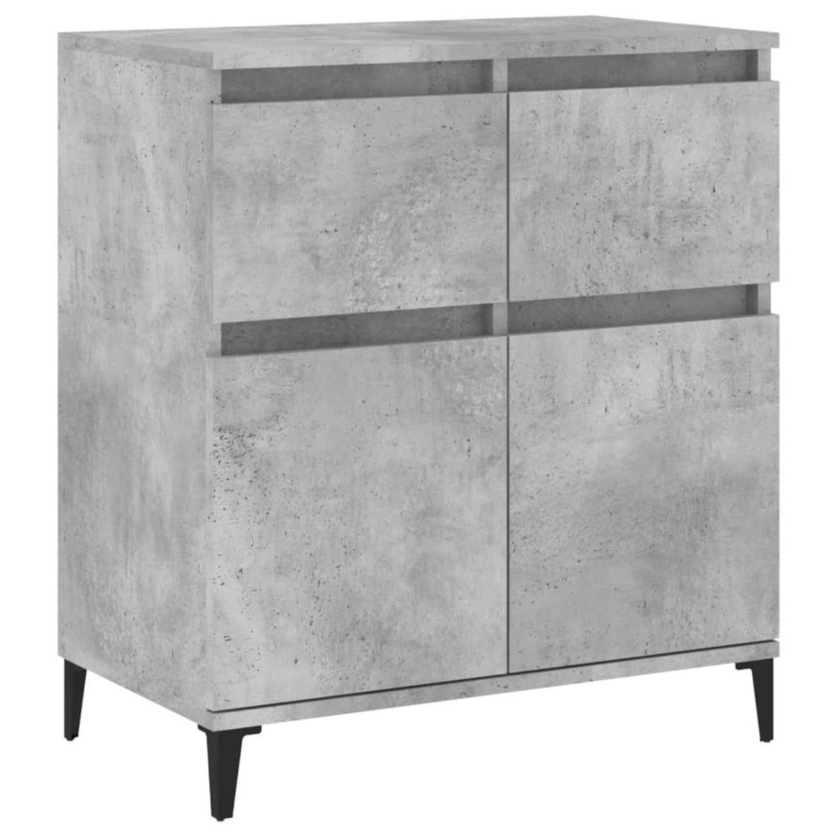 VIDAXL Buffet Gris beton 60x35x70 cm Bois d'ingenierie