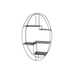 Paris Prix Étagère Murale 3 Niveaux  Tybia  71cm Noir